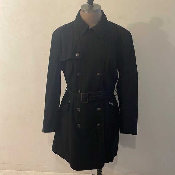 Asos military style, tie waist, black jacket - Picture 7 of 8